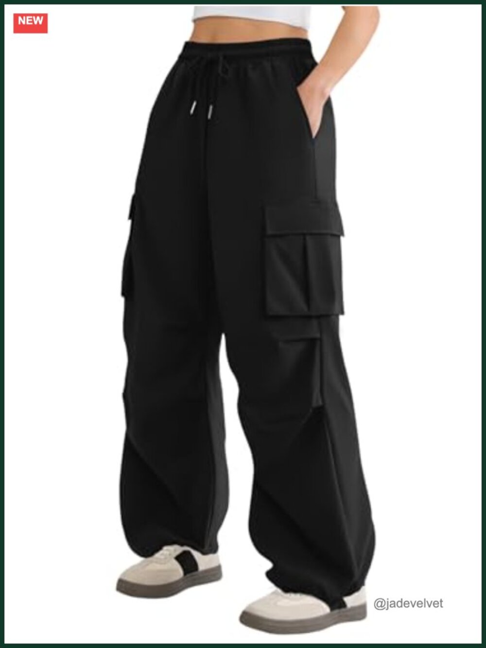 Lightweight Quick-Dry Parachute Cargo Pants Baggy Y2K Hiking Wide Leg